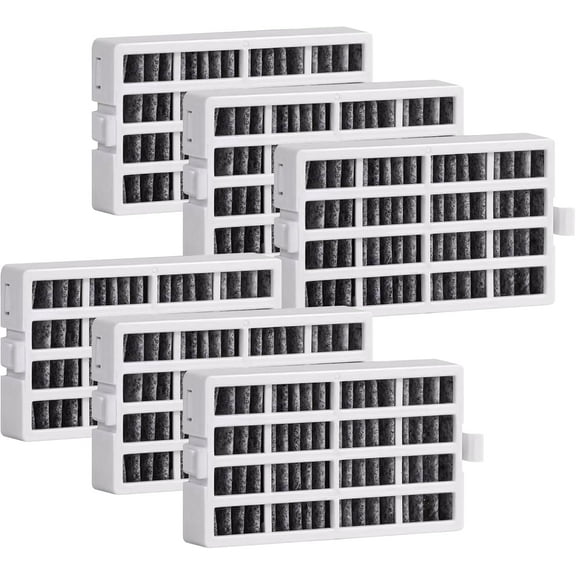 6 Pack W10311524 Air Filter Replacement for Whirlpool Kenmore Refrigerator Compatible with Fresh Flow Refrigerator Air Filter, Reduce Odors with Activated Carbon Filter