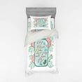 thumbnail image 1 of Saying Duvet Cover Set, Those Who Don´t Jump Will Never Fly Calligraphy on Jar with Roses, Bedding Set with Shams and Fitted Sheet, 3 Sizes, by Ambesonne, 1 of 3