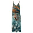 thumbnail image 4 of Water Splash Ripple Sleeveless Dress for Women Clothing Female Women's Summer Skirt, 4 of 7