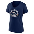 thumbnail image 2 of Women's Bo Nix Navy Denver Broncos Floral Name & Number V-Neck T-Shirt, 2 of 3
