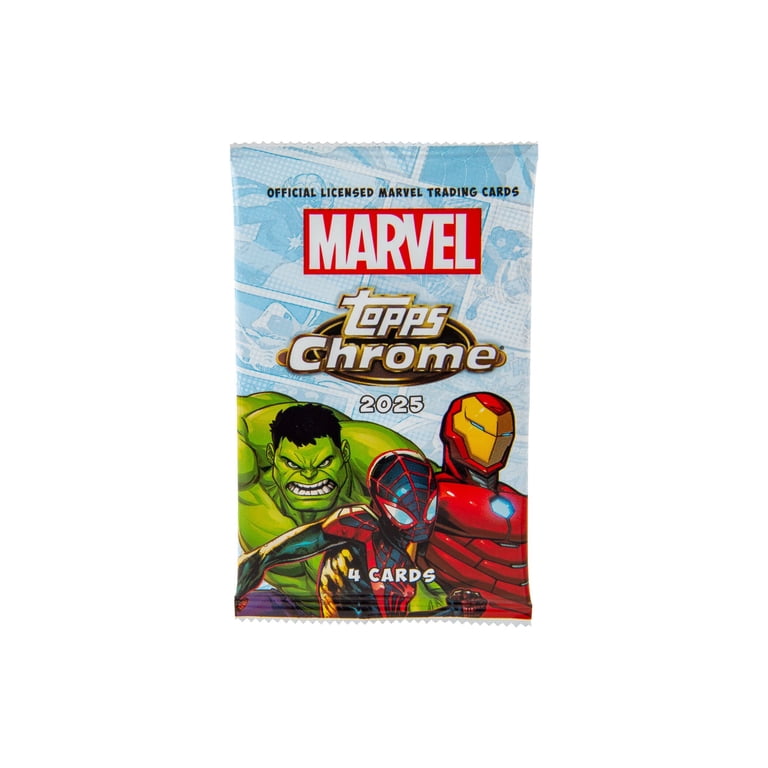 2025 Topps Chrome Marvel Trading Card Value Box - Walmart.com