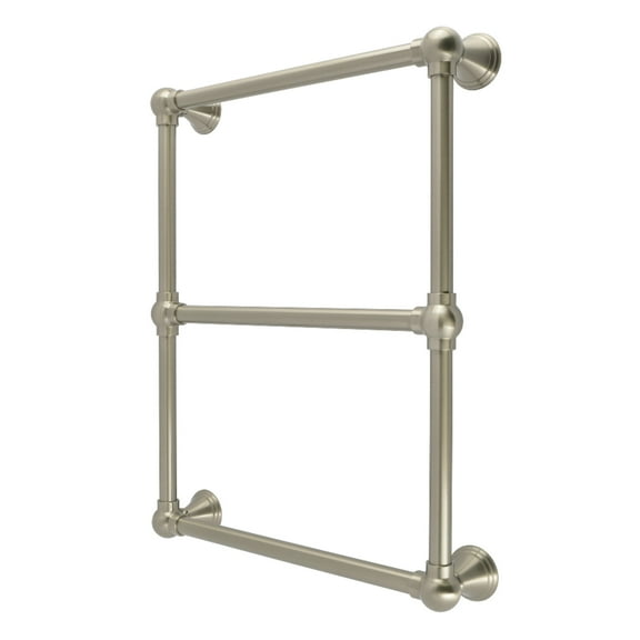 Kingston Brass DTC24183BN Maximilien 18" x 24" Brass Wall Mount 3-Tier Towel Rack, Brushed Nickel