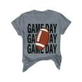 thumbnail image 4 of Charmgo Haut pour Femmes T-Shirts Tendance pour Jour de Match T-Shirt Imprimé 2D Manches Courtes Col Rond T-Shirt Mode Léger Doux Tenue Décontractée pour Femmes Football Gris G, 4 of 4