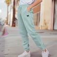 thumbnail image 4 of Dalix Butterfly Embroidered Jogger Pant Soft Fleece Relaxed Fit Lounge Womens in Sea Foam S Small, 4 of 5