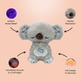 thumbnail image 5 of Peluche de koala musical para bebés que respira y duerme, compañero de juegos, con luz y sonido, regalo sensorial para recién nacidos, cómodo para bebés, 5 of 5