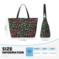 thumbnail image 4 of Fuzoiu Strawberry Print Waterproof Beach Tote Bag for Women Girls with Zipper,Sandproof Pool Swim Bag,Large Capacity Beach Travel Bag for Pool Swim Travel Everyday, 4 of 7