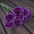 thumbnail image 4 of Langgg Artificial Chrysanthemum Simulation Floral Decor Home Party Table Centerpiece artificial Flower, Purple, 4 of 8
