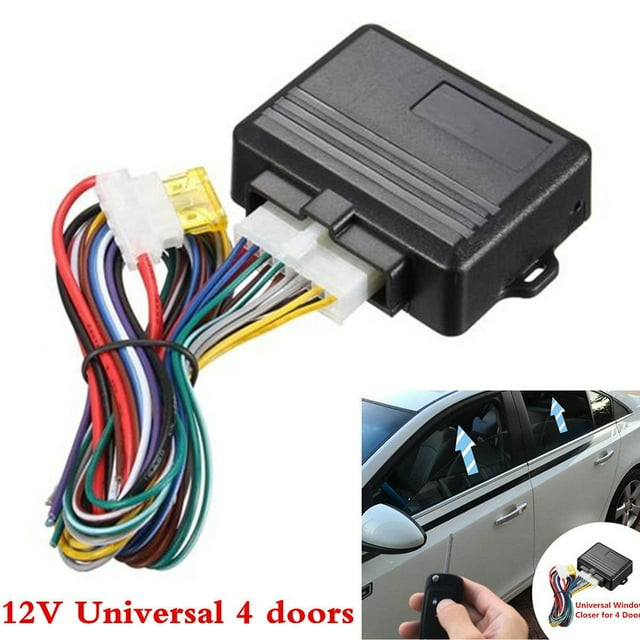 Kit de sistema de seguridad automático universal para ventanas de coche de 4 puertas