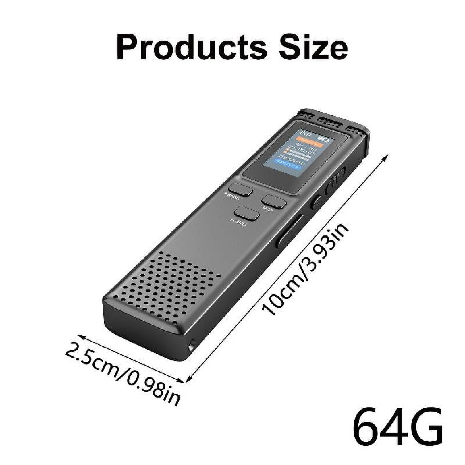 Professional 8/32/64GB Digital Voice Recorders for Clear Lecture and Meeting Recordings with Password Security