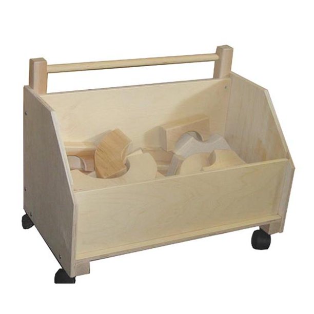 Beka 06201 Kids Wooden Toy Chest On Wheels