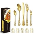 thumbnail image 1 of PENGXIANG Heavy Duty Silverware Set with Steak Knives Stainless Steel Flatware Cutlery Set for Home Kitchen Restaurant Hotel, 1 of 5