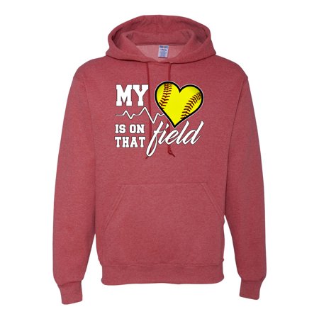 Wild Bobby, My Heart Is On That Tennis Field, Sports, Unisex Graphic Hoodie Sweatshirt, Vintage Heather Red, Medium