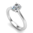 thumbnail image 4 of Meryn Jewelry 1.57 Ct Oval Cut Moissanite Engagement Ring - 14K White Gold Plated Ring - Women's Wedding Ring - Wedding Gifts Clearance - Birthday Gift for Women's - Last Minute Wedding Gifts, 4 of 7