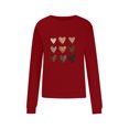 thumbnail image 5 of Aboser Valentine Shirt for Women Crewneck Shirts Casual Love Heart Graphic Tees Loose Long Sleeve Pullover Tops Fashion Holiday Tshirt, 5 of 6