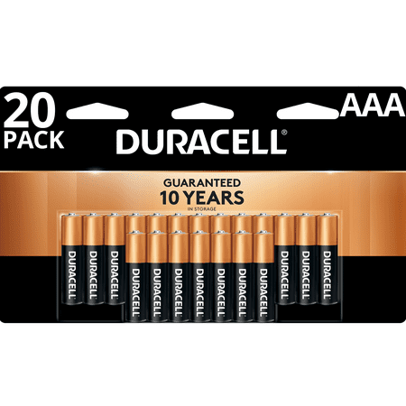 Duracell Coppertop AAA Battery, Long Lasting Triple A Batteries, 20 Pack