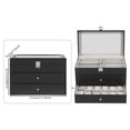 thumbnail image 2 of DUYIWAA 3 Tiers Watch Box Sunglasses Case Jewelry Storage Display Box Eyeglasses Organizer Case, 2 of 22