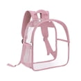 thumbnail image 3 of lionlar Sac à Dos Transparent Imperméable en PVC pour Événements Voyage Collège Rose, 3 of 9