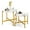 White, variant on Costway Indoor and Outdoor Round Coffee Table Set of 2 21.5 Brown