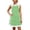 Green, variant on Women's Sleeveless V Neck Color Block 2 Piece Set Tunic Dress Top with Shorts Summer Beach Outfit with Pockets