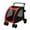 Red, variant on Dog Stroller with 4-Wheel, Heavy Duty 220lbs Capacity Travel Cart for Large Dogs(Black)