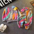 thumbnail image 3 of Autumn Kid Girls Clothes Set Children Tie Dye Cartoon Sweatshirts Top And Pants Bottom 2 Pieces Suit Baby Long Sleeve Tracksuits, 3 of 6