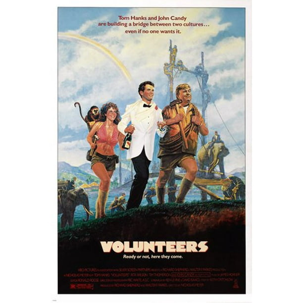 Volunteers Movie Poster Tom Hanks John Candy Rita Wilson Funny Culture 20x30 Volunteers Movie Poster Tom Hanks John Candy Rita Wilson Funny Culture 20x30