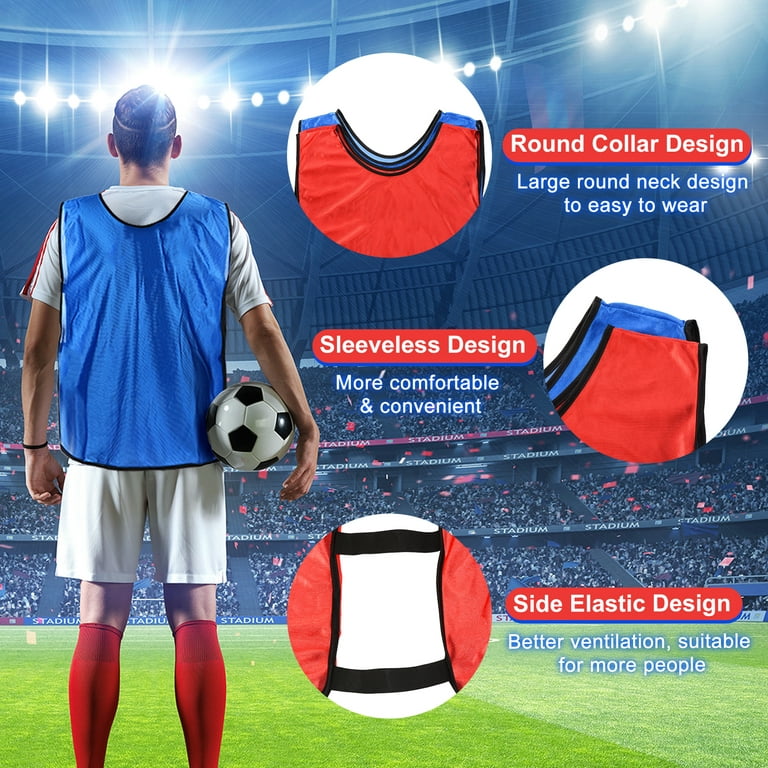 L Scrimmage Training Vest Soccer Pennies Jersey Team Pinnies Youth