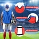 thumbnail image 3 of Uxcell Scrimmage Training Vest Soccer Pennies Jersey Team Pinnies Youth Football Practice Jerseys Lake Blue, Red, 3 of 6
