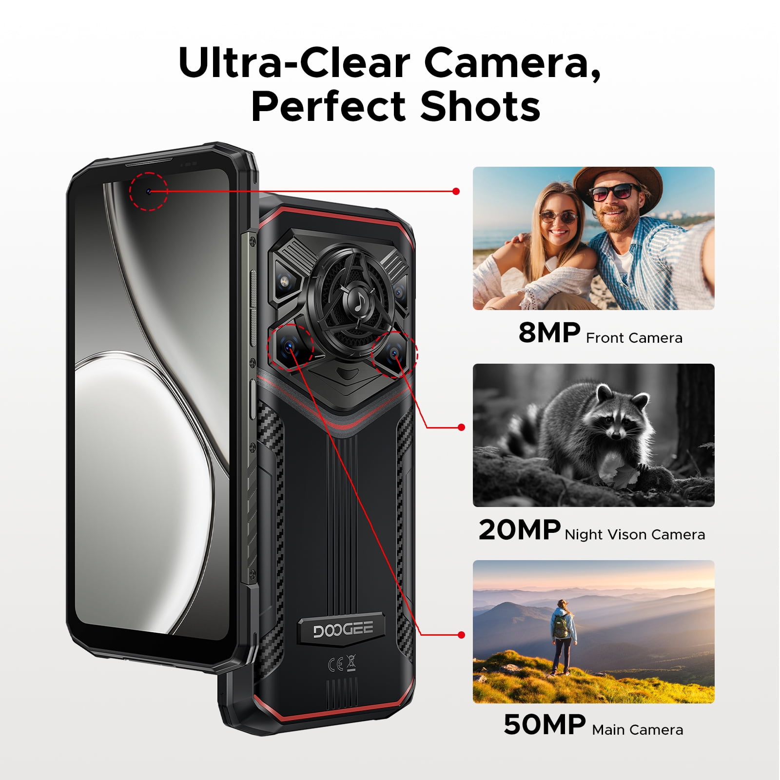 DOOGEE Blade 20 Pro Rugged Smartphone Unlocked, Android 15, 24GB RAM+256GB Storage, 11800mAh Battery, 50MP Camera, NFC
