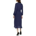 thumbnail image 2 of Jessica Howard Womens Petites Ruffled Hi-Low Midi Dress, 2 of 2