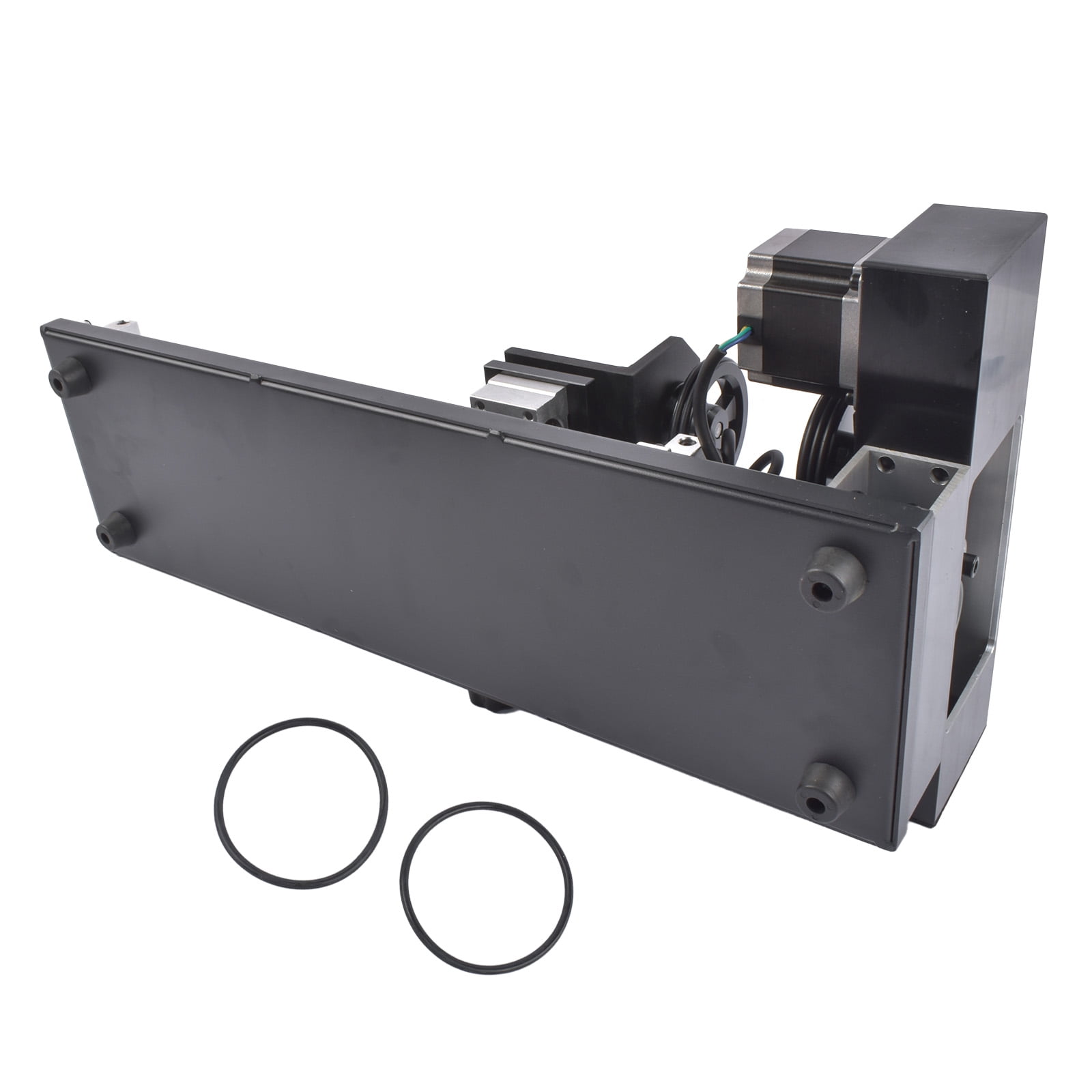 GELUOXI 4-Wheel Rotary Axis with 2-Phase Stepper Motor for 50W 60W 80W 100W 130W CO2 Laser Engraver Cutter Engraving Machine