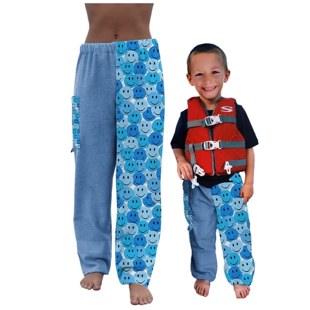 Paradise Towelwear Co. Pantalones De Toalla Para Nadadores - Pantalones De Toalla De Rizo De Algodón - Cobertor De Playa - Ropa De Resort - Ropa De Baño (Niños Xxs)