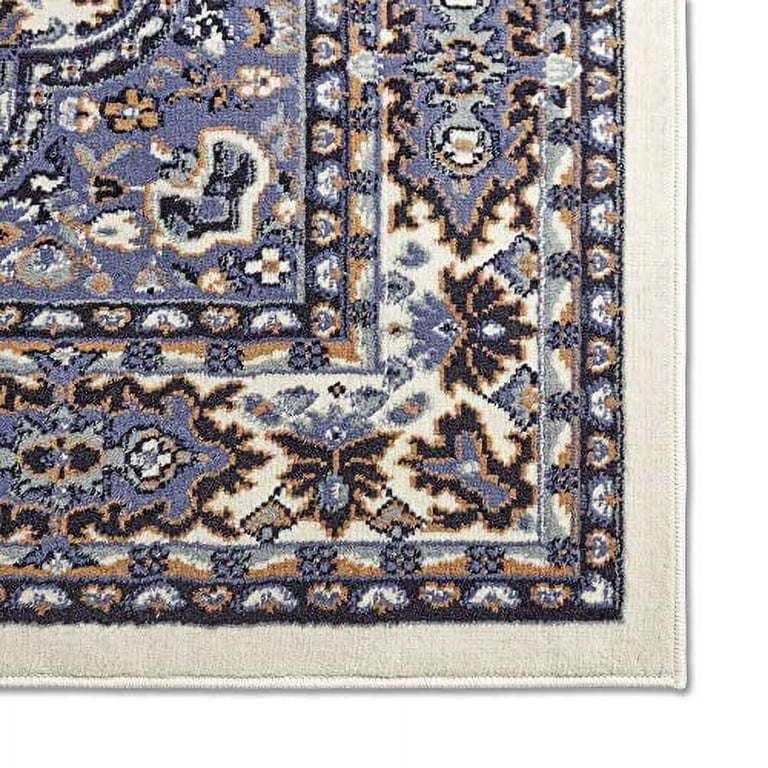 Home Dynamix Premium Sakarya Traditional Medallion Area Rug, Ivory