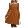 thumbnail image 3 of MLDRA Dresses for Women Sweater Dress Long Sleeve Dress for Women with Pockets Square Neck Knit Winter Fall 2025, 3 of 6