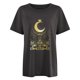 thumbnail image 4 of Puntoco Blusa de manga corta con estampado de calavera, sol y luna, estilo vintage, para mujer Puntoco Puntoco-3060, 4 of 9