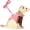 Pink, variant on 2026 New Yellow Dinosaur Small Pet Harness Leash Set with Safety Bell, Adjustable Vest for Rabbit Guinea Pig Ferret Teacup Chihuahua Walking