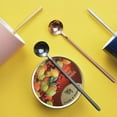 thumbnail image 4 of 6.8" Long Handle Iced Tea Spoon, Coffee Spoon, Ice Cream Spoon, Stainless Steel Cocktail Stirring Spoons, Set Of 4, Silver, 4 of 5