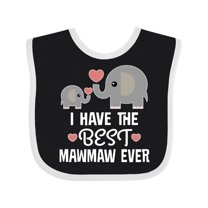 Inktastic Best Mawmaw Ever Grandchild Boys or Girls Baby Bib