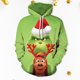 thumbnail image 5 of Sudadera Jersey de Grinch, ajuste holgado, bolsillos, estilo deportivo, traje diario Ygjytge Verde*027 T S para Mujer, 5 of 5