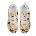 thumbnail image 2 of chaqlin Halloween Cat Ghost Shoes for Women Men Size 13.5 Casual Lace Up Running Sneakers Breathable Mesh Slip On Walking Shoes Comfortable Office Work Flat, 2 of 7