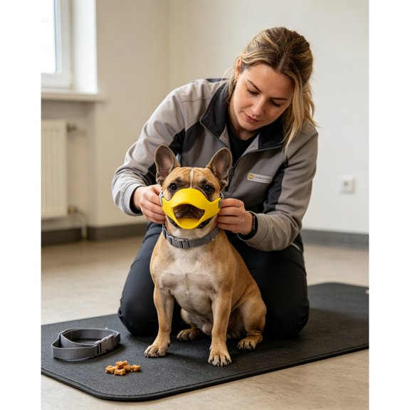 Soft Adjustable Dog Muzzle for Small Breeds, Anti Biting Chewing Scavenging Mouth Cover, Breathable Pet Muzzle for Poodle Teddy Walking Grooming Outdoor Use (S)