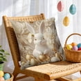 thumbnail image 3 of Djunllk Pillow Covers 18x18, Spring & Easter Cozy & Breathable Holiday Home Farmhouses Decorative Pillowcases, 3 of 6