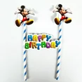 thumbnail image 3 of Suministros para fiestas temáticas de Mickey Mouse azul de Disney, fondo de cumpleaños para niñas, decoración, vaso, plato, cuchillo, tenedor, cuchara, cubiertos desechables, 3 of 5