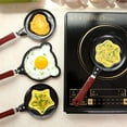 thumbnail image 6 of Heart Shape Versatile Frying Pan For Breakfast Eggs Omelet Pancake, Non-Stick Coating Easy Flipping Heat Distribution, Ergonomic Wooden Handle Kitchen Tool For Home Cooking, 6 of 7
