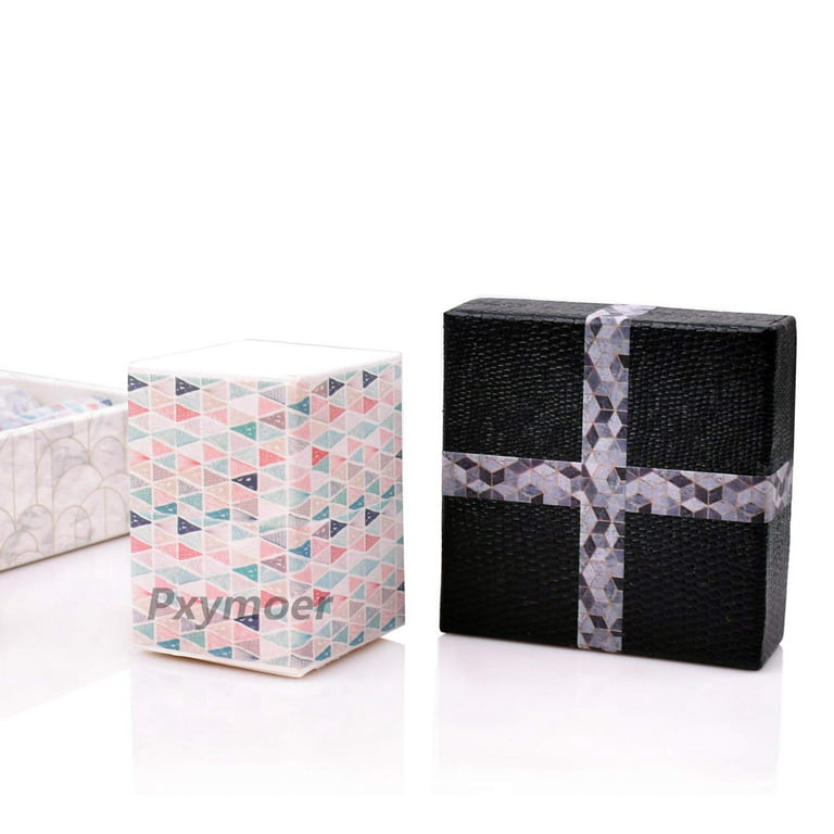 Pxymoer 12 Rolls Washi Tape Set, Cherry Blossoms Floral Pattern Decorative Washi Masking Tape for Scrapbook, DIY, Crafts, Bullet Journal, DIY, Gift