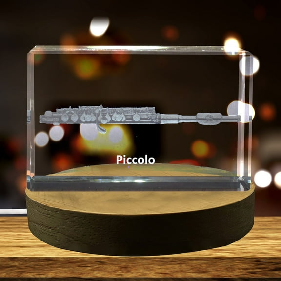 Piccolo 3D Engraved Crystal 3D Engraved Crystal Keepsake/Gift/Decor/Collectible/Souvenir