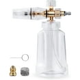 thumbnail image 1 of czcpp-Foam Cannon - Pressure Washers Foam Cannon with 1/4 Inch Quick Connect, Adjustable Nozzle Snow Wash Cannon with 1 L Bottle, Professional Car Foam Cannon Fits Most Power Washing(4000 PSI), 1 of 4