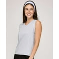 thumbnail image 3 of Real Essentials 5 Pack: Women's 100% Cotton V-Neck Sleeveless Tank Top Basic Ladies Casual Shirts (Available In Plus Size), 3 of 6