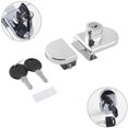 thumbnail image 2 of Glass Door Lock Punch-Free Display Cabinet Double Door Lock Keys Zinc Alloy, 2 of 9