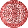 thumbnail image 1 of Ahgly Company Indoor Round Medallion Red Traditional Area Rugs, 3' Round, 1 of 4